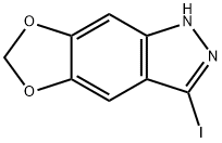 3-Iodo-5,6-(Methylenedioxy) 1H-indazole 结构式