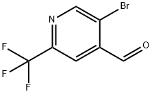 5-溴-2-(三氟甲基)-4-吡啶甲醛,944904-60-3,结构式