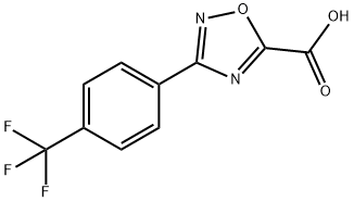 3-(4-(Trifluoromethyl)phenyl)-1,2,4-oxadiazole-5-carboxylic acid Struktur