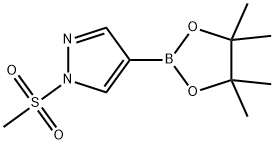 1-(Methylsulfonyl)pyrazole-4-boronic acid pinacol ester Structure