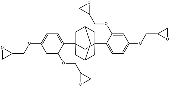 1,3-Bis(2',4'-Bis(Glycidyloxy)Phenyl)AdaMantane Structure