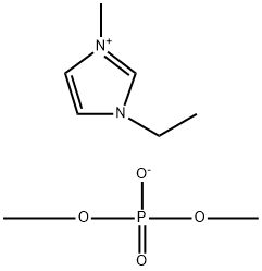1-乙基-3-甲基咪唑磷酸二甲酯盐, 945611-27-8, 结构式
