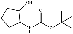 2-(BOC-氨基)环戊醇 结构式
