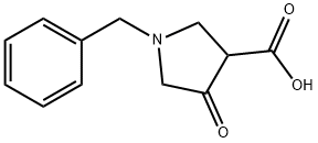 3-Pyrrolidinecarboxylic acid, 4-oxo-1-(phenylMethyl)- Struktur