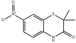 2,2-DiMethyl-7-nitro-2H-1,4-benzothiazin-3(4H)-one, 97% Structure