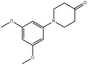 1-(3,5-dimethoxyphenyl)piperidin-4-one 结构式