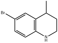 6-ブロモ-4-メチル-1,2,3,4-テトラヒドロキノリン 化学構造式