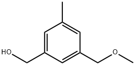 (3 - (甲氧基甲基)-5 - 甲基苯基)甲醇 结构式