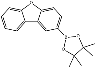 2-(4,4,5,5-Tetramethyl-1,3,2-dioxaborolan-2-yl)dibenzofuran Structure