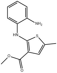 2-[(2-AMinophenyl)aMino]-5-Methyl-3-thiophenecarboxylic Acid Methyl Ester Structure
