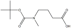 4-(叔丁羰基(甲基)氨基)丁酸 结构式