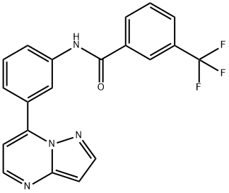 950195-00-3 N-(3-(pyrazolo[1,5-a]pyriMidin-7-yl)phenyl)-3-(trifluoroMethyl)benzaMide