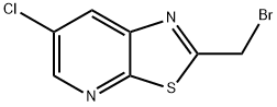 2-(溴甲基)-6-氯噻唑并[5,4-B]吡啶 结构式
