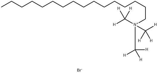 N‐臭化ヘキサデシルトリメチル‐D9‐アンモニウム 化学構造式