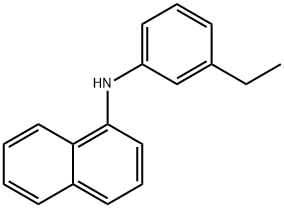 N-(3-乙基苯基)萘-1-胺 结构式