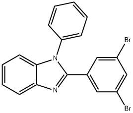 1H-BENZIMIDAZOLE, 2-(3,5-DIBROMOPHENYL)-1-PHENYL-, 953091-79-7, 结构式
