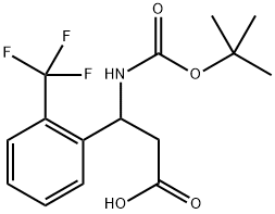 BOC-2-三氟甲基-DL-B-苯丙氨酸, 954225-38-8, 结构式