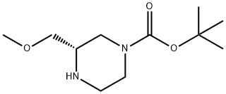 (S)-tert-butyl 2-(MethoxyMethyl)piperazine-1-carboxylate Struktur