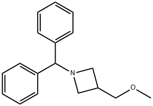 1-benzhydryl-3-(MethoxyMethyl)azetidine Struktur