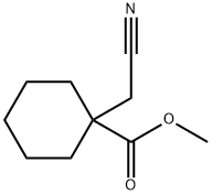 1-cyanoMethyl-cyclohexanecarboxylic acid Methyl ester Struktur