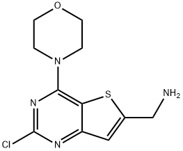 (2-chloro-4-Morpholinothieno[3,2-d]pyriMidin-6-yl)MethanaMine Struktur