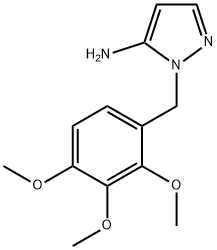 1-[(2,3,4-三甲氧基苯基)甲基]-1H-吡唑-5-胺, 956780-52-2, 结构式
