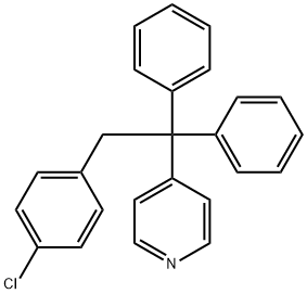 4-(1-Chloro-1,2-diphenylethyl)pyridine Structure