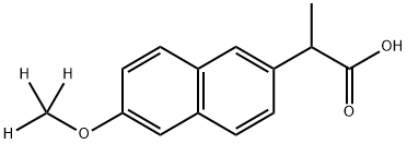 (+/-)-ナプロキセン-(METHOXY-D3) 化学構造式