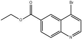 4-溴喹啉-6-羧酸乙酯 结构式