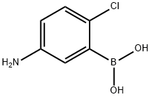 (5-アミノ-2-クロロフェニル)ボロン酸塩酸塩 化学構造式