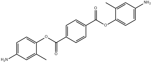1,4'-双(4-氨基-2甲基苯甲酸脂)苯 结构式
