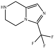 3-(三氟甲基)-5H,6H,7H,8H-咪唑并[1,5-A]吡嗪, 959238-29-0, 结构式