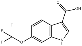 6-(三氟甲氧基)-1H-吲哚-3-羧酸, 959238-96-1, 结构式