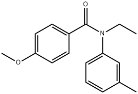 N-乙基-4-甲氧基-N-(3-甲基苯基)苯甲酰胺, 959303-25-4, 结构式