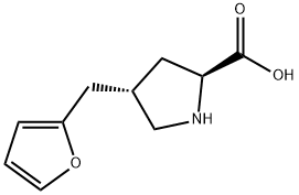 (2S,4S)-4-(furan-2-ylMethyl)pyrrolidine-2-carboxylic acid Structure