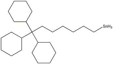 Tricyclohexylheptyl Tin Structure