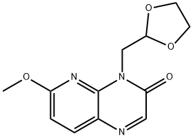 4-((1,3-dioxolan-2-yl)Methyl)-6-Methoxypyrido[3,2-b]pyrazin-3(4H)-one Structure