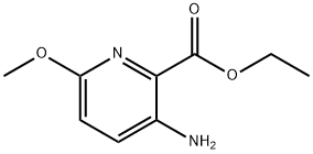 3-氨基-6-甲氧基吡啶甲酸乙酯, 959990-31-9, 结构式