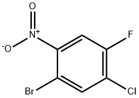 2-ブロモ-4-クロロ-5-フルオロニトロベンゼン 化学構造式