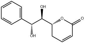 (6R)-6-[(1R,2R)-1,2-二羟基-2-苯基乙基]-5,6-二氢-2H-吡喃-2-酮,96422-52-5,结构式