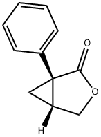 (1S,5R)-1-フェニル-3-オキサビシクロ[3.1.0]ヘキサン-2-オン 化学構造式