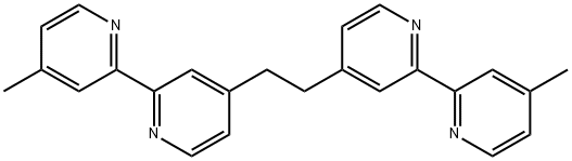 1,2-双(4'-甲基-[2,2'-联吡啶]-4-基)乙烷 结构式