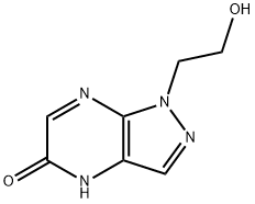 1-HYDROXYETHYL-5-HYDROXY-1H-PYRAZOLO[3,4-B]PYRAZINE 结构式