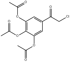 Ethanone, 2-chloro-1-[3,4,5-tris(acetyloxy)phenyl]- Struktur