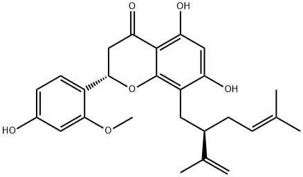 (2S)-5,7-Dihydroxy-2,3-dihydro-2α-(2-methoxy-4-hydroxyphenyl)-8-[(R)-5-methyl-2-(1-methylethenyl)-4-hexenyl]-4H-1-benzopyran-4-one