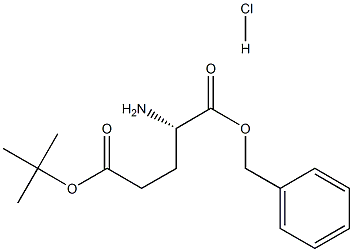 2-アミノペンタン二酸(S)-1-ベンジル5-TERT-ブチル塩酸塩 化学構造式