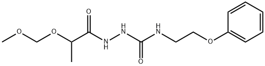 2-(2-(MethoxyMethoxy)propanoyl)-N-(2-phenoxyethyl)hydrazinecarboxaMide Struktur