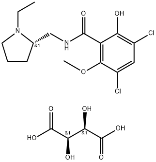 S(-)RACLOPRIDE L-TARTRATE >97% SELECTIVE  D2 DOPAMINE Struktur