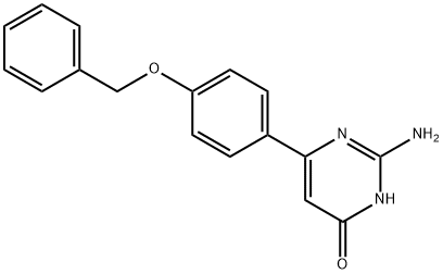 2-AMino-6-(4-(benzyloxy)phenyl)pyriMidin-4(3H)-one Struktur