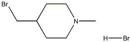 4-(ブロモメチル)-1-メチルピペリジン臭化水素酸塩 化学構造式